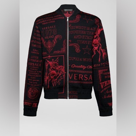 Men’s Versace knit bomber jacket - Picture 2 of 5